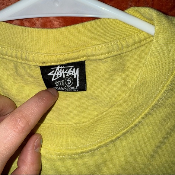 Stussy Yellow 8 Ball Men's T-Shirt - Picture 4 of 5